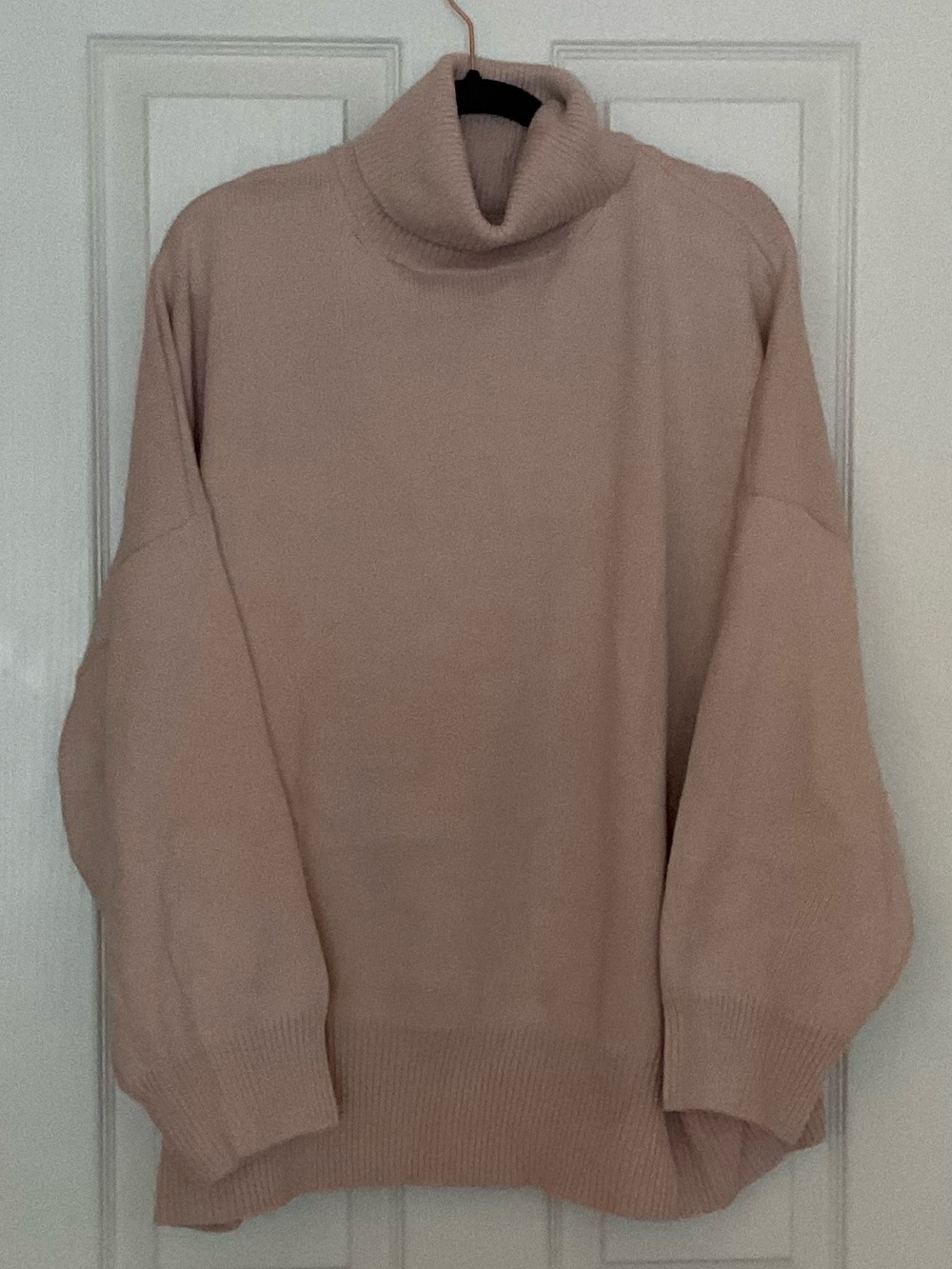 Topshop Blush Pink Turtleneck Sweater